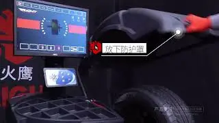 How To Balance Tires - Bright Vehicle Wheel Balancer  Demo  CB75