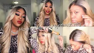 How to slay your synthetic wig! Outre Perfect hairline/Geneva