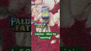 In&Out - Paldean fates mini tin opening! Enjoy watching! #In&Out #pokemontcg #minitin #paldeanfates