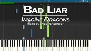 Imagine Dragons - Bad Liar (Piano Cover) Synthesia Tutorial by LittleTranscriber