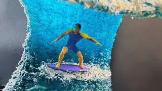 Surfer Wave | Surfista ola con resina DIORAMA