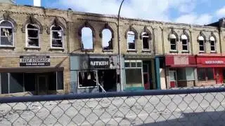 1880 Historical building  in  Clinton Ontario  burned
