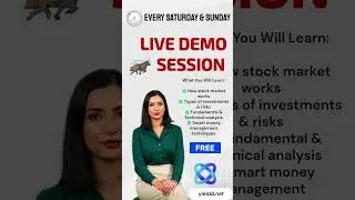 Stock Market Trading & Strategies Intro, Join Free Live Demo Session -Yieldd Academy #investsmart