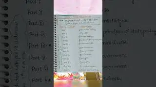 Tricks to remember parts of constitution#upsc#stateexams#stateexampreparation#tricks