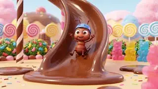 Сладкая шоколадная горка для маленького муравья 🍫💖 | Детская 3D-стишок