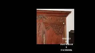 Armadio Francese Stile Provenzale in Rovere, Fine 1700 &ndash; Eleganza e Intagli Unici