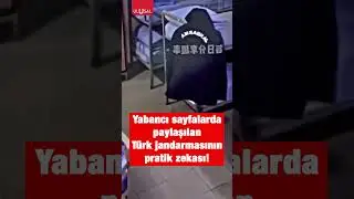 Yabancı sayfalarda g&uuml;ndem olan T&uuml;rk jandarmasının pratik zekası #shorts #jandarma #asker #keşfet