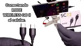Conectar micrófonos RODE WIRELESS GO II al celular android con cable SC22 #rode #microfonos #SC22 