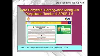 Cara Penyedia mengikuti Pemberian Penjelasan Tender pada SPSE 4.5