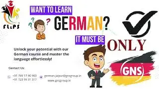 Looking for German Classes? It must be GNS. 15 years of Experience.  Best in Result & Affordable fee