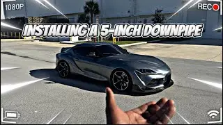 I INSTALLED A 5-INCH DOWNPIPE ON MY TOYOTA SUPRA&hellip; (SOUNDS CRAZY!!)