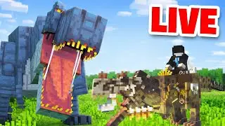 Vanez DINOZAURI pe Minecraft! Supravietuiesc?