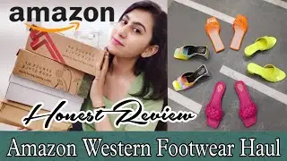 *Amazon* western footwear haul 🥿starting 399rs.Flats,slip on, block heels. affordable tryon haul 💕
