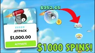 I did $1000 SPINS on PENGUINS CAN FLY!