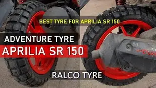 ADVENTURE TYRES ON APRILIA SR150 | HOW TO CHANGE TYRE OF APRILIA SR 150 | DIY VIDEO