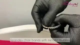 Spandex Lycra Wedding Party Chair Bands with Buckles
