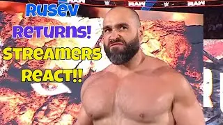Реакция стримеров! Возвращение Русева!! #wrestlemania!! #wwe #wweraw #rusevday