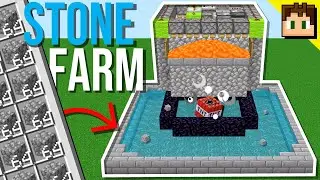 Minecraft Bedrock: How To Build an AUTOMATIC COBBLESTONE FARM! 1.21 Tutorial