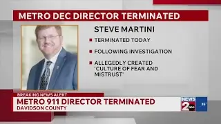 Director of Metro Emergency Communications Department terminated following leave