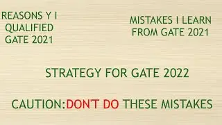 HOW TO CRAKE GATE EXAM IN 7 MONTHS||PREPARATION STRATEGY||TIPS FOR GATE ASPIRANTS