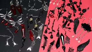 AlieExpress Macabre Spooky Jewelry (mainly Earrings) Haul
