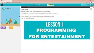 Code.org Lesson 1 Programming for Entertainment | Unit 3 - Interactive Animations and Games (22-23)