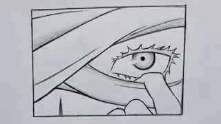 Easy Anime Eye Drawing Tutorial | Step by Step Pencil Sketch | Naruto Style Art