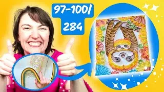 My Sloth Quilling Hit a Level of Chaos I Was NOT Ready For 😂🦥 (Parts 97-100/284) Paper Quilling Fun