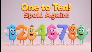 Number Spelling Song 1 to 10 🎶  Learn Numbers with Fun Rap  Kids Learning Video