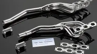 Stainless steel exhaust manifolds for BMW e39 M52TUB25 INSTALACIOM exhaust manifolds sound 523i 6...