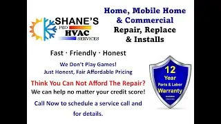 Shane's A/C for Residential & Commercial HVAC