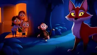 Monkey Saves Baby From Sneaky Fox | Baby Ki Rescue Kahani 👶🐒🦊