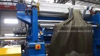 XK-400 two roller rubber mixing mill machine, open mixer machinery with hydraulic stock blender.