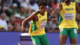 Interviewing Jamaican athlete Jevaughn Powell