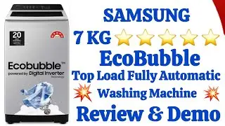 Samsung 7Kg Top Load Fully Automatic Washing Machine Demo And Review 2025 | Samsung WA70BG4441BY 