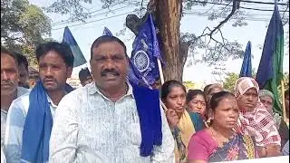 Protest in front of DC Office by Slum Board
