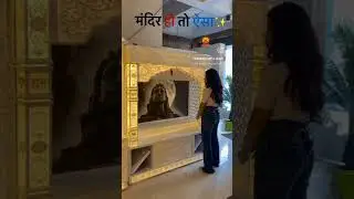 Customise Corian Marble Temple with Backlit +91-7503870299 #corianmandir #mandir #templestore