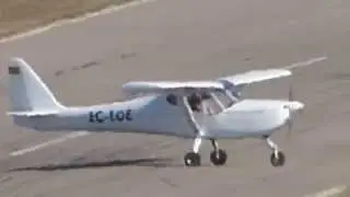 Fk-Lightplanes FK9 Mk.IV EC-LOE landing at LEIG on Aerosport 2015