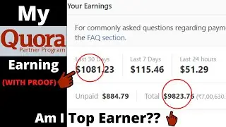 How Much Do I Earn With Quora Partner Program 2026?😱😱 | Aksh Verma