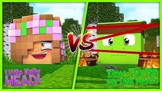 LITTLE KELLY VS TINY TURTLE - BROTHER VS SISTER - Minecraft Little Club Adventures