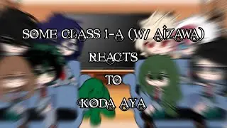 Class 1-A w/ Aizawa Reacts to Koda Aya // Part 1/?