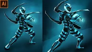 Sci fi Character Design in Adobe Illustrator