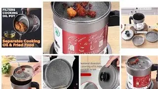 Fry and Save! Reuse clean and reliable cooking oil with this Filter Pot in your kitchen!