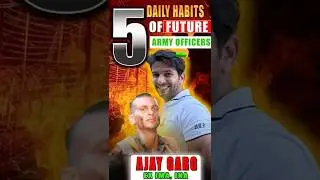 5 Daily Habits of Future army officers ✨#Cds #ssb #nda #afcat