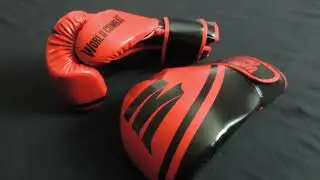 Luva World Combat Pro Series - Vermelho e Preto