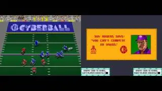 Tournament Cyberball 2072 rev 2 MAME Gameplay video Snapshot -Rom name cyberbalt-