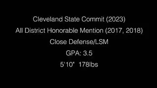 Giles Andrews - Cleveland State Commit 2023 - (First half of 2018 Season Highlights)