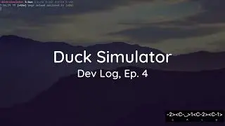 GAME DEV WITH VIM IS THE BEST (duck simulator dev log 4)