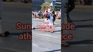 Evzones Greek Presidential Guard Sunday changing ceremony #greece #history #travel #shorts #soldier