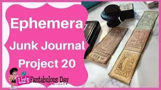Create With Me , Easy Junk Journal Ephemera Ideas - How to Make Junk Journal Ticket Ephemera